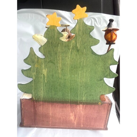 St. Nicholas Square Swaying Christmas Angels We've Heard on High Wood Music Box - Picture 2 of 9